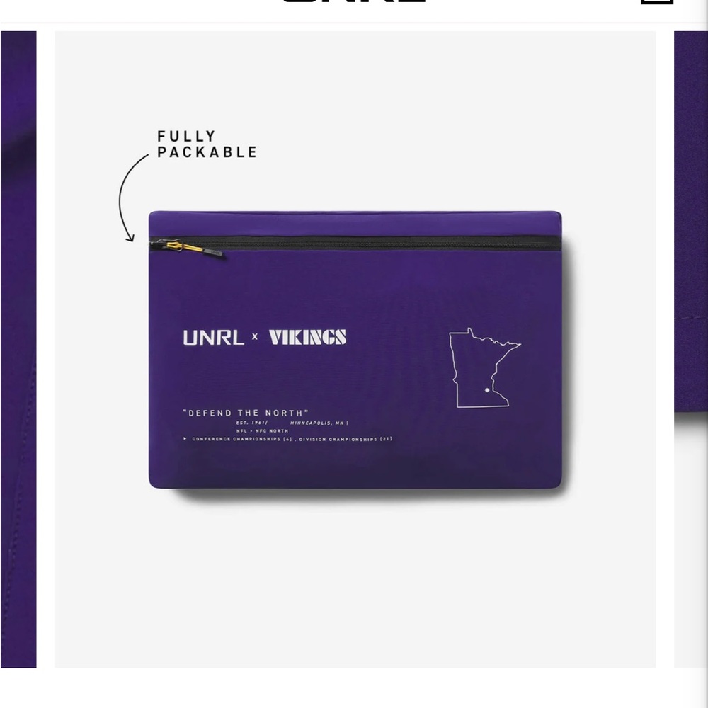 UNRL Vikings Purple Track Jacket - Picture 3 of 11